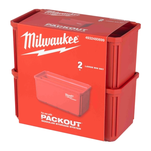 Pojemnik Milwaukee PACKOUT 10 × 20 cm z tacką (2 szt.) – widok 2